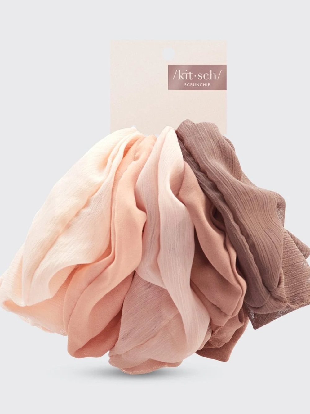Kitsch Crepe Scrunchies in Terracotta!